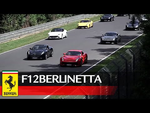 40 Ferrari F12berlinetta en el circuito de Nürburgring