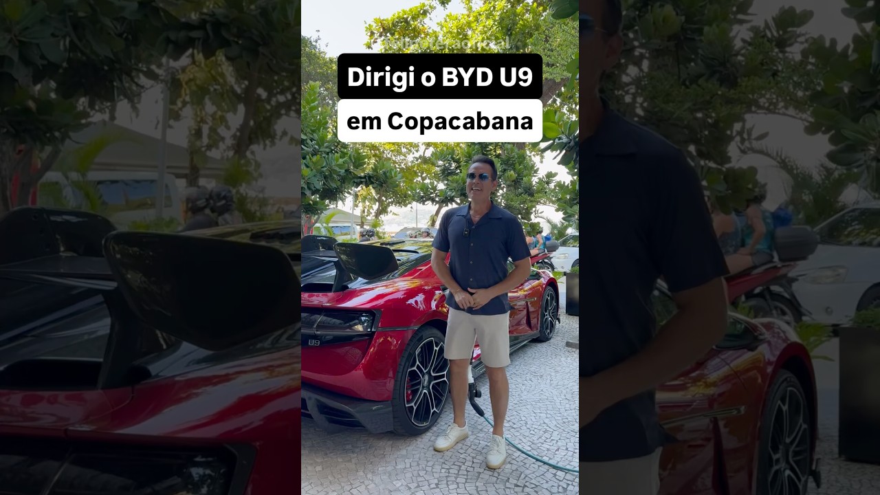 Dirigi o BYD U9 em Copacabana