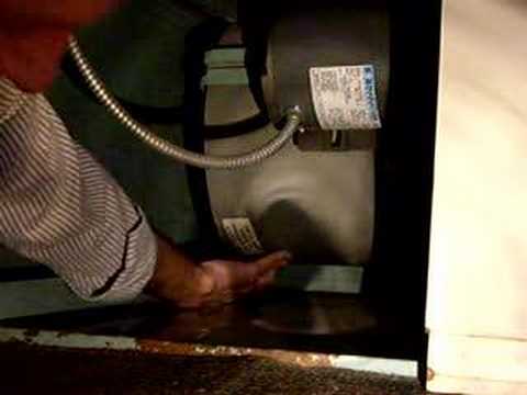 Squirrel cage noise on oil furnace