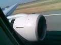 Singapore Airlines B777-300 arrives BKK reverse thrust