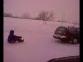 Car Sledding Crash