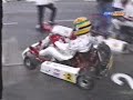 Karting Ayrton Senna and Alain Prost duel full race 1993 Karting Ayrton Senna and Alain Prost duel full race 1993