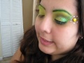 i am doing a few rave makeup looks for you could use for edc or any other rave u might going too :d gonna start off simple then get into some super crazy stuff :d things i used: too faced: shadow insurance kryolan: aqua color uv palett in uv-green sally girl: eyeshadow in glow green mark: eyeshadow in vintage khaki hip by lorel : bright shadow duo in flamboyant (gold only) pixie sparkle: yellow glitter la splash: glitter in newport bch (green) palladio: herbal eyeshadow in black onyx avon: glitterstck waterproof eyeliner in blackest night smooth minerals foundation in medium beige super shock mascara in black noir super magnify mascara in black noir nyc: liquid liner in jet black el.f:super glossy lip shine in huston contouring blush and bronzing powder duo in blushed/bronzed wet n wild: blush in pearlesant pink revlon: photoready in medium beige pyright disclaimer under section 107 of the copyright act 1976, allowance is made for 