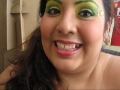 i am doing a few rave makeup looks for you could use for edc or any other rave u might going too :d gonna start off simple then get into some super crazy stuff :d things i used: too faced: shadow insurance kryolan: aqua color uv palett in uv-green sally girl: eyeshadow in glow green mark: eyeshadow in vintage khaki hip by lorel : bright shadow duo in flamboyant (gold only) pixie sparkle: yellow glitter la splash: glitter in newport bch (green) palladio: herbal eyeshadow in black onyx avon: glitterstck waterproof eyeliner in blackest night smooth minerals foundation in medium beige super shock mascara in black noir super magnify mascara in black noir nyc: liquid liner in jet black el.f:super glossy lip shine in huston contouring blush and bronzing powder duo in blushed/bronzed wet n wild: blush in pearlesant pink revlon: photoready in medium beige pyright disclaimer under section 107 of the copyright act 1976, allowance is made for 