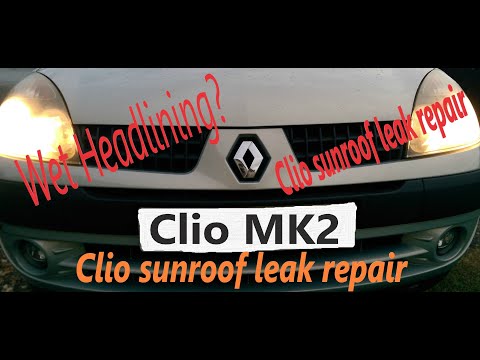 how to stop my clio sunroof leaking
