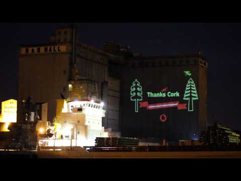Vodafone Christmas Laser Graffiti 0 Vodafone Christmas Laser Graffiti
