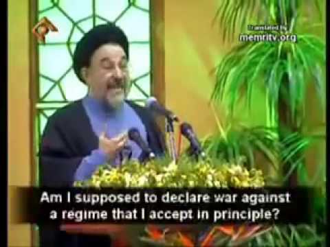 Mohammad Khatami says that Iran dont want a non religous democracy