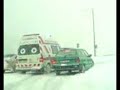 Rescue ambulance 3 min. delay during heavy snowfall