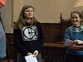 rehearsal for introit on sunday 14th jan 2007 - ecce advenit by william byrd. singers from the marchmont st. giles church choir, edinburgh, scotland - uk