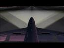 JAL B74F Landing in Dubai.