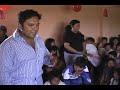 entrega de regalos a niños del sector tangay