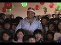 entrega de regalos a niños del sector tangay