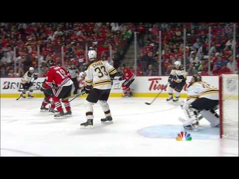 Brandon Saad wrister goal 2-1. 6/12/13 Boston Bruins vs Chicago Blackhawks NHL Hockey