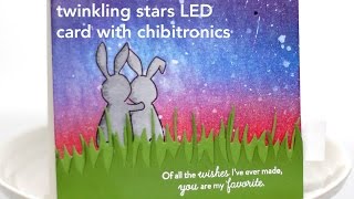 Twinkling Stars LED Card with Chibitronics