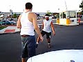 bochan playin hacky sack with a homeless dude