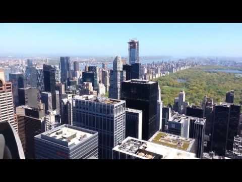 observation deck - Clips of the various points of view at the Top of the Rock Observation Deck, Rockefeller Center, New York on May 5, 2013. There are 3 levels at Top of the Ro...