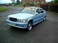 Mercedes 190e on hydraulics