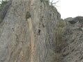 John abseiling Craig Dinas