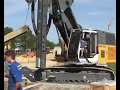 ICE vibratory hammer H1100 at work