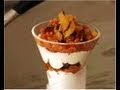 verrine de chevre,fruit sec et tomates sechees.