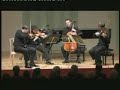 jerusalem quartet
alexander pavlovsky - 1st violin
sergei bresler - 2nd violin
amichai grosz - viola
kyril zlotnikov - cello 

franz schubert (1797-1828)
streichquartett d-moll, d 810
