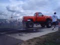 Big truck burnout first try fail