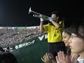 one of the trumpeteers at the hanshin tigers game