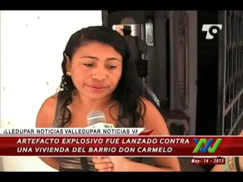 Artefacto explosivo fue lanzado contra una vivienda del barrio Don Carmelo de Valledupar