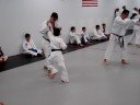 ricardo andr�s en su clase de karate, subido a cinta negra por el d�a de su cumplea�os, 10/04/2008.