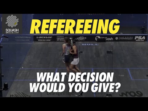 Squash Refereeing: Sherbini v Chinappa - No Let