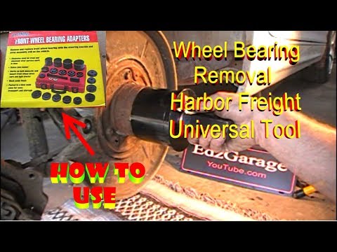 Wheel Bearing Removal with Harbor Freight Universal Tool BMW 3 Series Rear Front