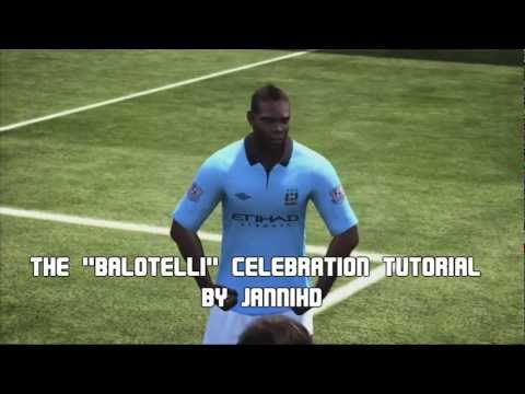 how to balotelli celebration fifa 13