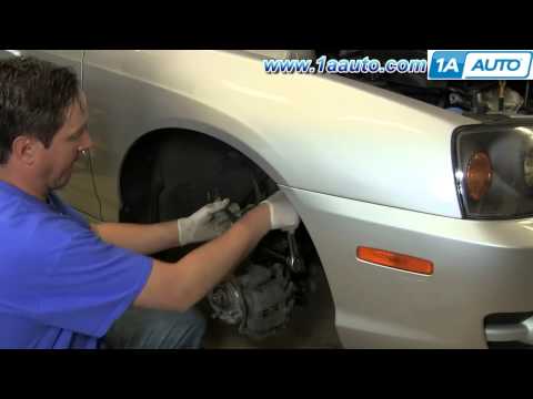 How To Install replace Front Loaded Strut 2001 06 Hyundai Elantra