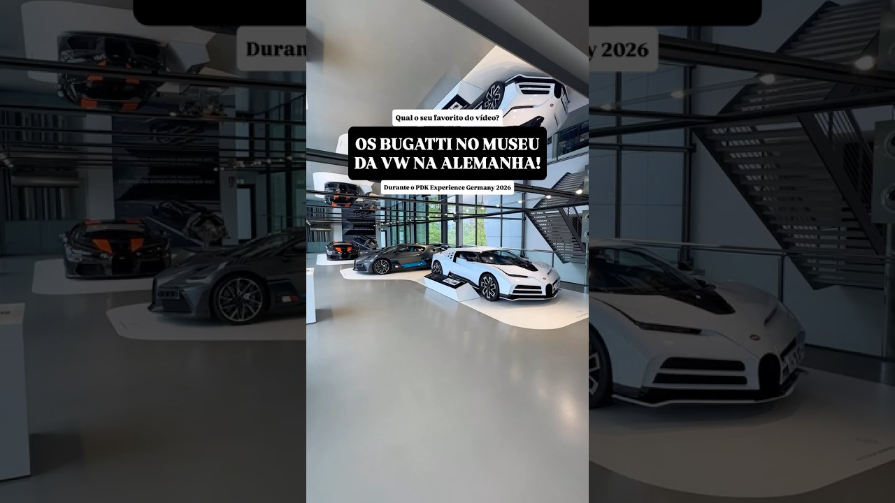 Os BUGATTI do MUSEU da VW na ALEMANHA!