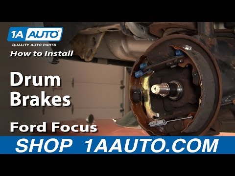 How To Install Replace Rear Drum Brakes Ford Focus 00-11 1AAuto.com