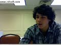 JB live chat Nick by himself and joe in the background
