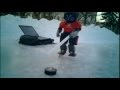 Humanoid Robot Ice Hockey Player