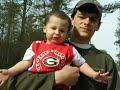 ?Sebastian-Blane? walking up the road in his Georgia outfit ?Sebastian-Blane? walking up the road in his Georgia outfit