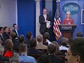 During Thursday's White House press briefing, a reporter sneezed into his hand, rather than his arm, prompting the joking disapproval of Health and Human Services Secretary Kathleen Sebelius and Press Secretary Robert Gibbs. (Sept. 17)