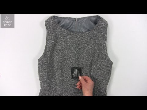 how to attach lining to a dress