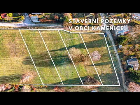 Video Stavební pozemky v obci Kamenice - Štiřín
