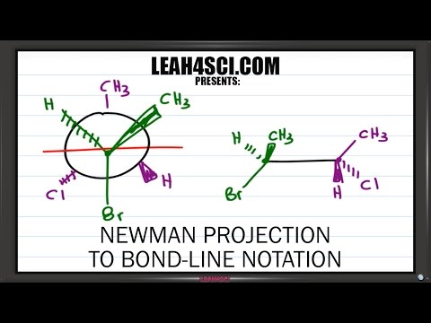video-linktoworks-Newman Projection to Bond Line Notation Trick Leah4sci ...