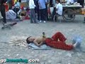 Young Chinese Street Acrobats