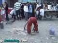 Young Chinese Street Acrobats