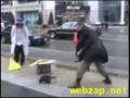 PS3 Playstation 3 smashed on the street before BestBuy