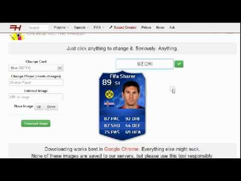 how to make your own fifa card