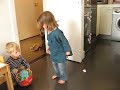 Jake and Maya play football