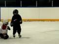 Annie at hockey