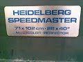 HEIDELBERG SPEEDMASTER 4 COLORES 71 X 102