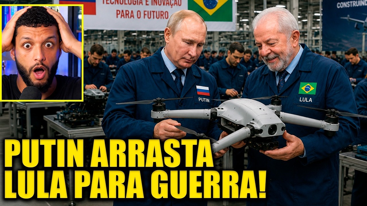 Putin ENCURRALA LULA e quer Brasil fabricando drones contra a UCRÂNIA